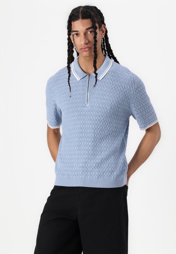 PREPPY TIPPED ZIP SWOLO  - Polo shirt2