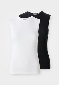 TANK 2 PACK - Top - white/dark grey