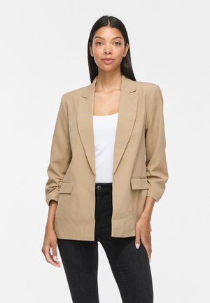 VILA BLAZER VIJUNE 3/4-ARM - Κοντό παλτό - silver mink