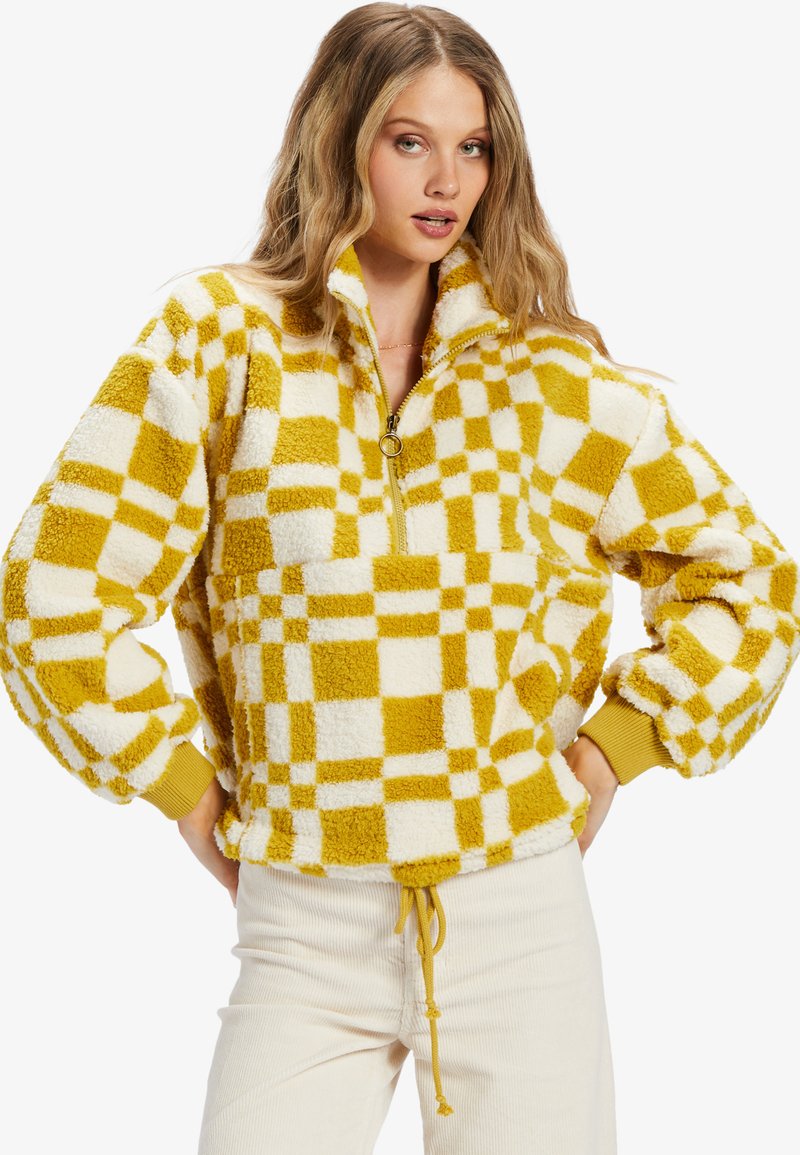 Billabong TIME OFF - Fleece trui - neon yellow off white