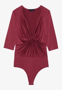 Majica kratkih rukava s printom - bordeaux