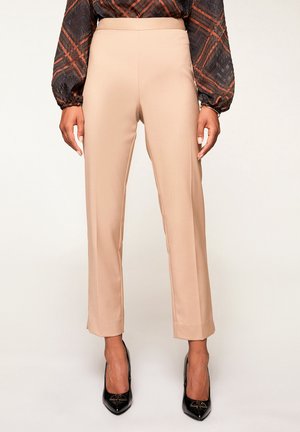 REGULAR TINTA UNITA - Trousers - beige