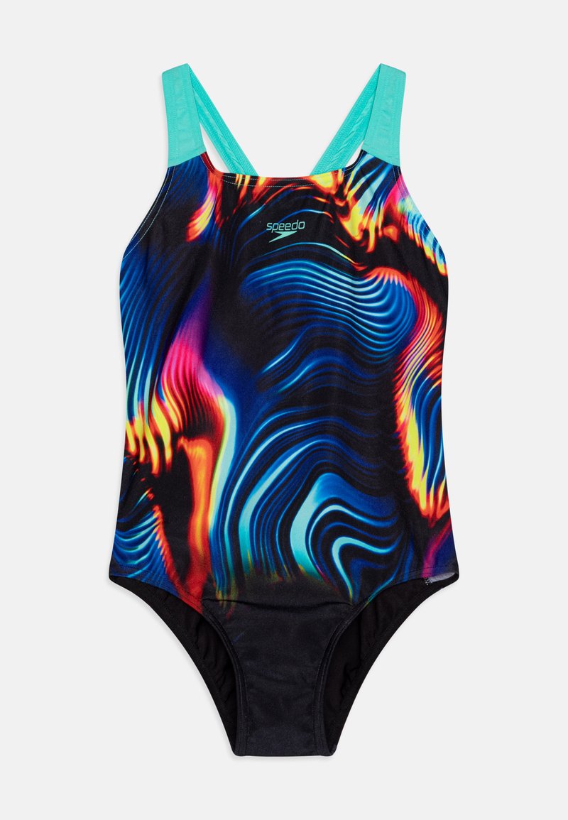 Speedo - GIRLS DIGITAL PLACEMENT POWERBACK - Maillot de bain - multi-coloured, Agrandir