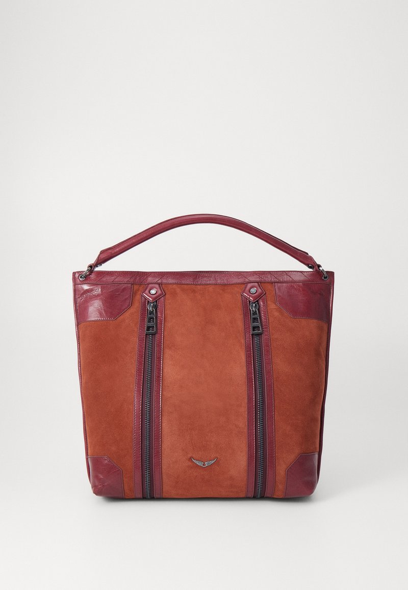 Sac Fourre-tout Cabas Zadig & Voltaire Modèle Carla - Cuir Argenté, Occasion