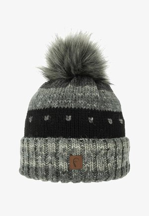 Faera GESTREIFT MIT BOMMEL - Beanie - petrol