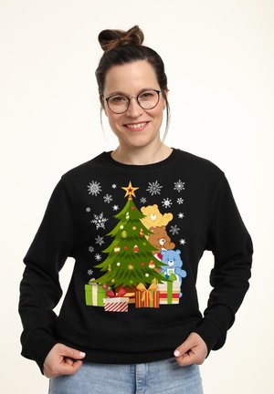 CARE BEARS CHRISTMAS BEHIND THE TREE - Sweatshirt - black