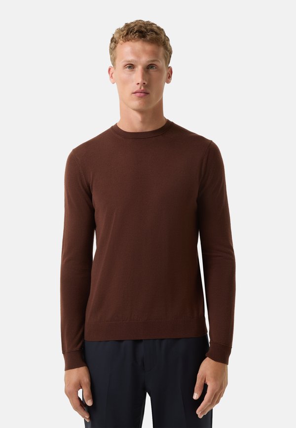 Strickpullover - weinrot