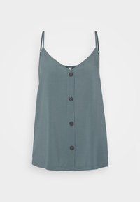 ONLNELLY LIFE BUTTON SINGLET SOLID  - Topper - balsam green