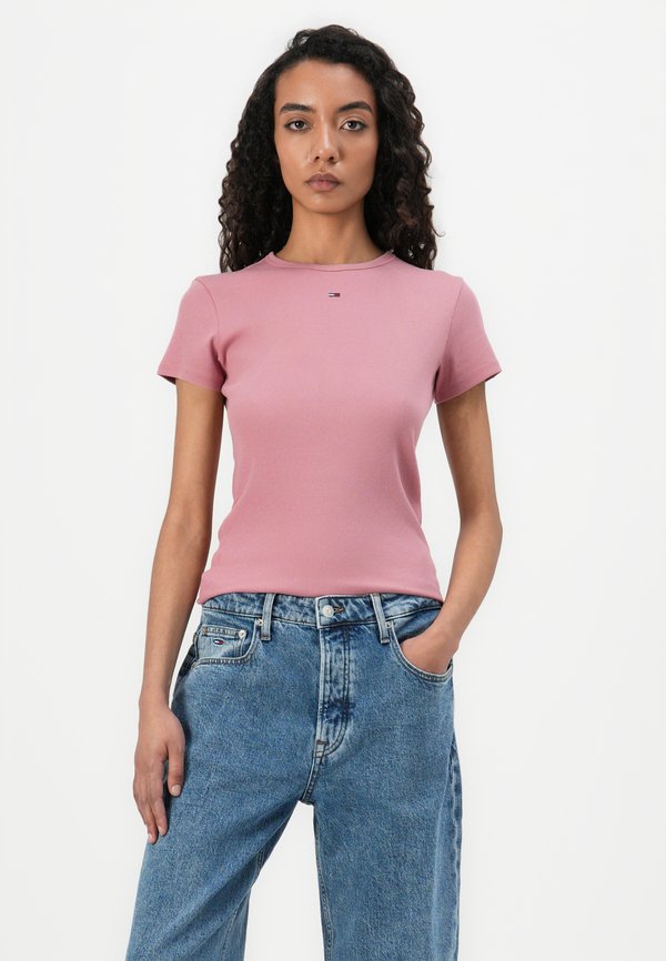 SLIM ESSENTIAL  - Print T-shirt - tahiti berry2