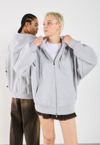 YOURTURN UNISEX - Jaka ar rāvējslēdzēju - mottled-grey