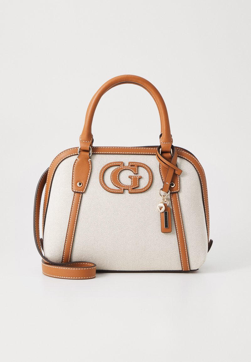 Guess - SEBINA SATCHEL - Handbag - natural/caramel, Enlarge