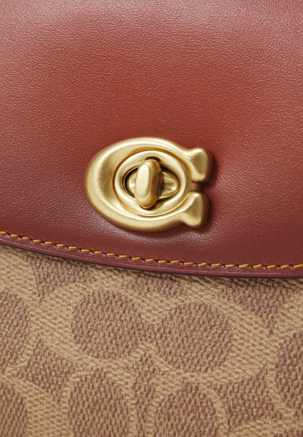 SIGNATURE CASSIE  - Cross body bag - tan rust2