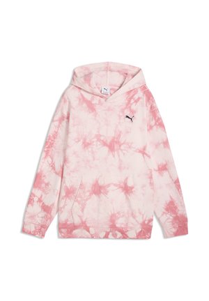ESSENTIALS RELAXED TIE-DYE - Sweat à capuche - wild pink
