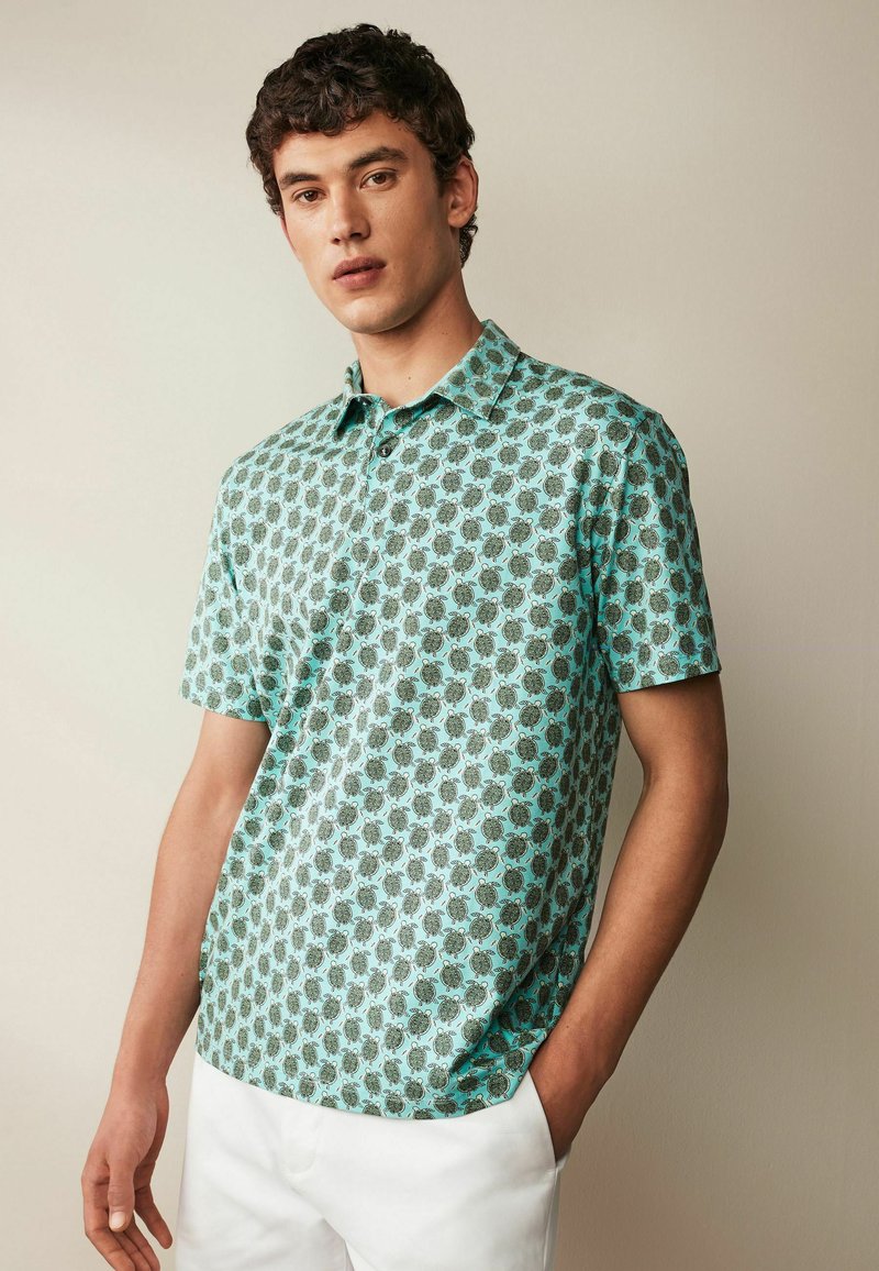 Next REGULAR FIT - Bluză polo - green turtle