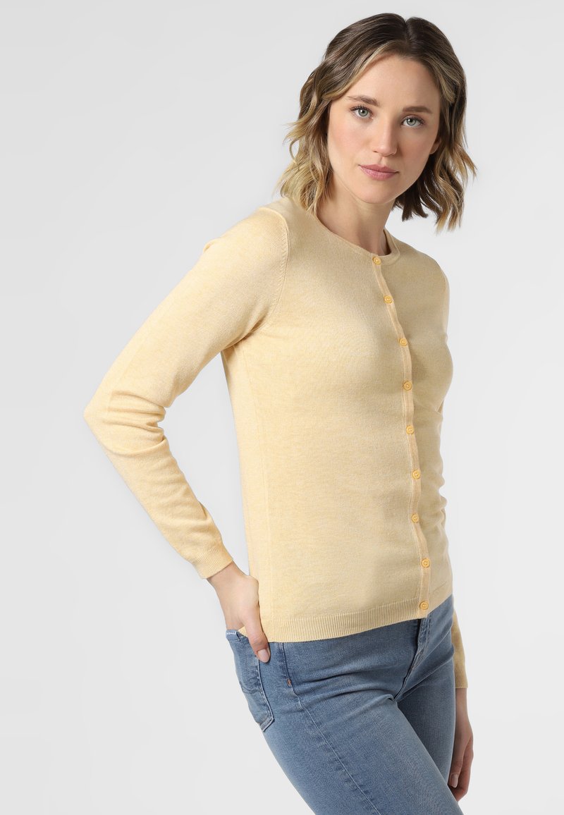 Damen Strickjacken | Marie Lund Strickjacke yellow/beige - YX14536 Damen Strickjacken | Marie Lund Strickjacke yellow/beige - YX14536