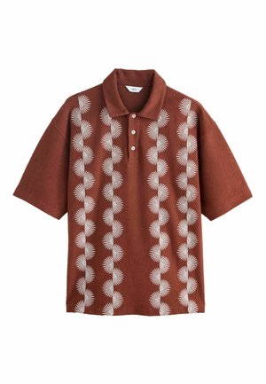 Next, REGULAR FIT - TEXTURED SHORT SLEEVE POLO SHIRTS . - Polo shirt - rust red craft