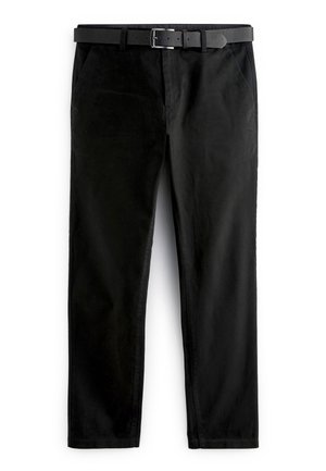SLIM FIT PRINTED - Vászonnadrágok - black