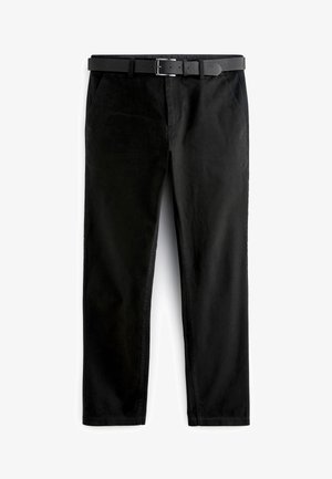 Next SLIM FIT PRINTED - Chinos tipa bikses - black