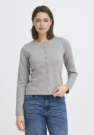 Cardigan - light grey melange