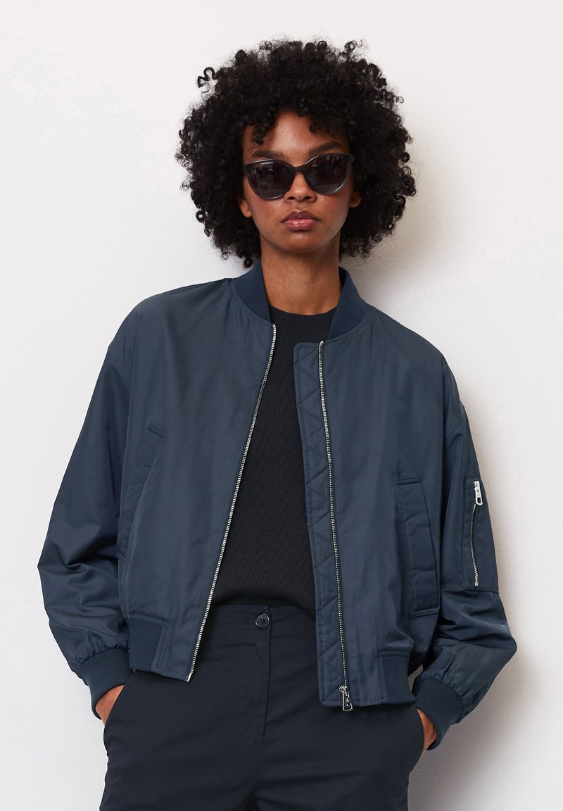 Marc O'Polo BLOUSON IM PILOTEN STIL - Bomberjacke - deep blue sea/blau - Zalando.ch