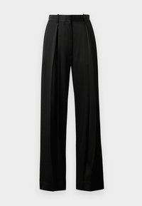 WIDE LEG TROUSER - Calças - black