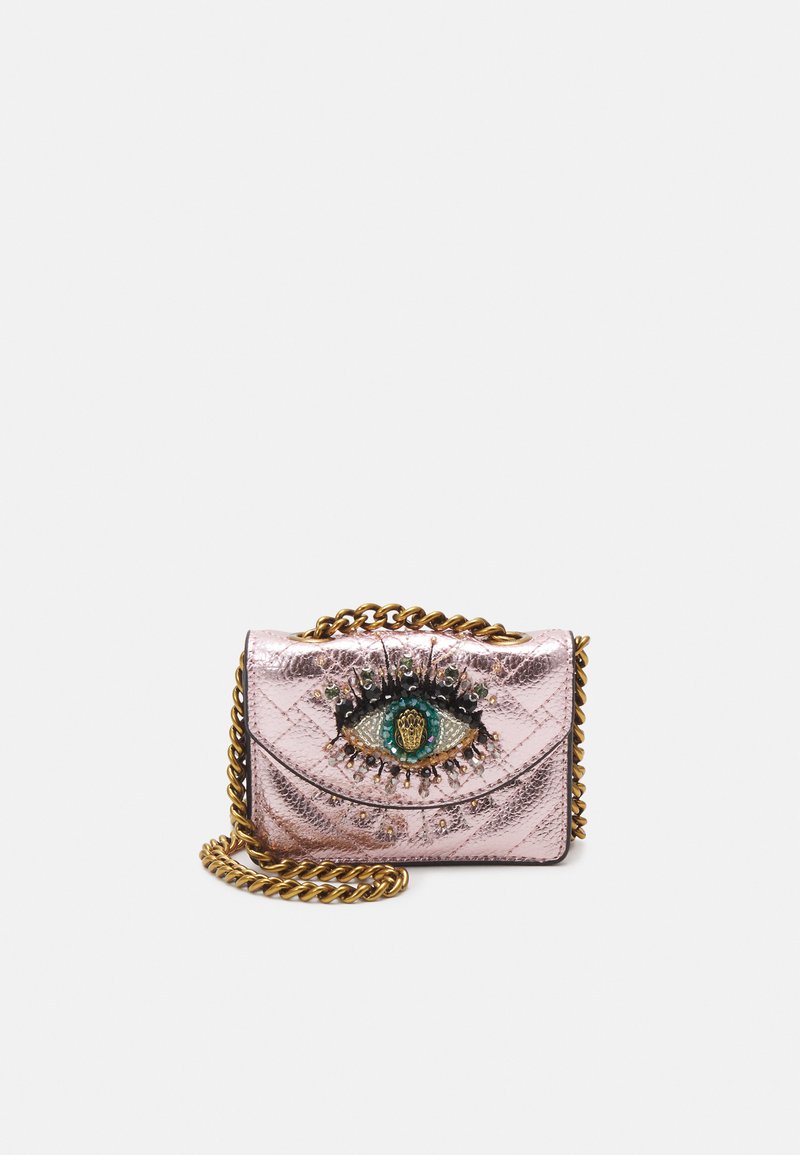 Kurt Geiger London MICRO KENSINGTON EYE Across body bag pale pink
