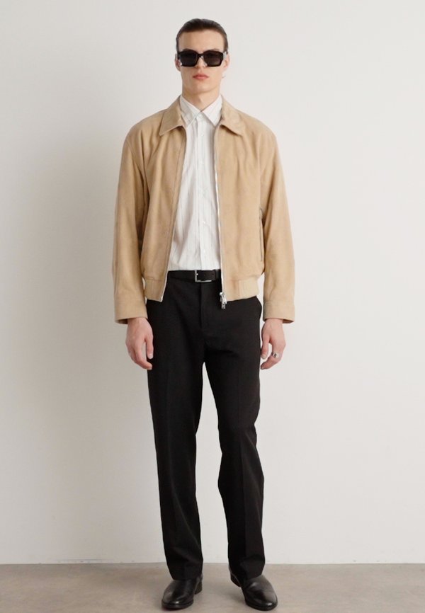 Leather jacket - light beige2