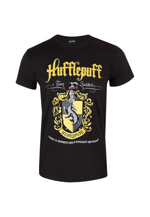 HARRY POTTER HUFFLEPUFF CREST - T-Shirt print - black