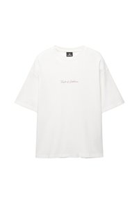 PULL&BEAR Printtipaita - white