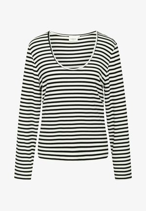 NADIA  - Pikkade varrukatega topp - black stripe