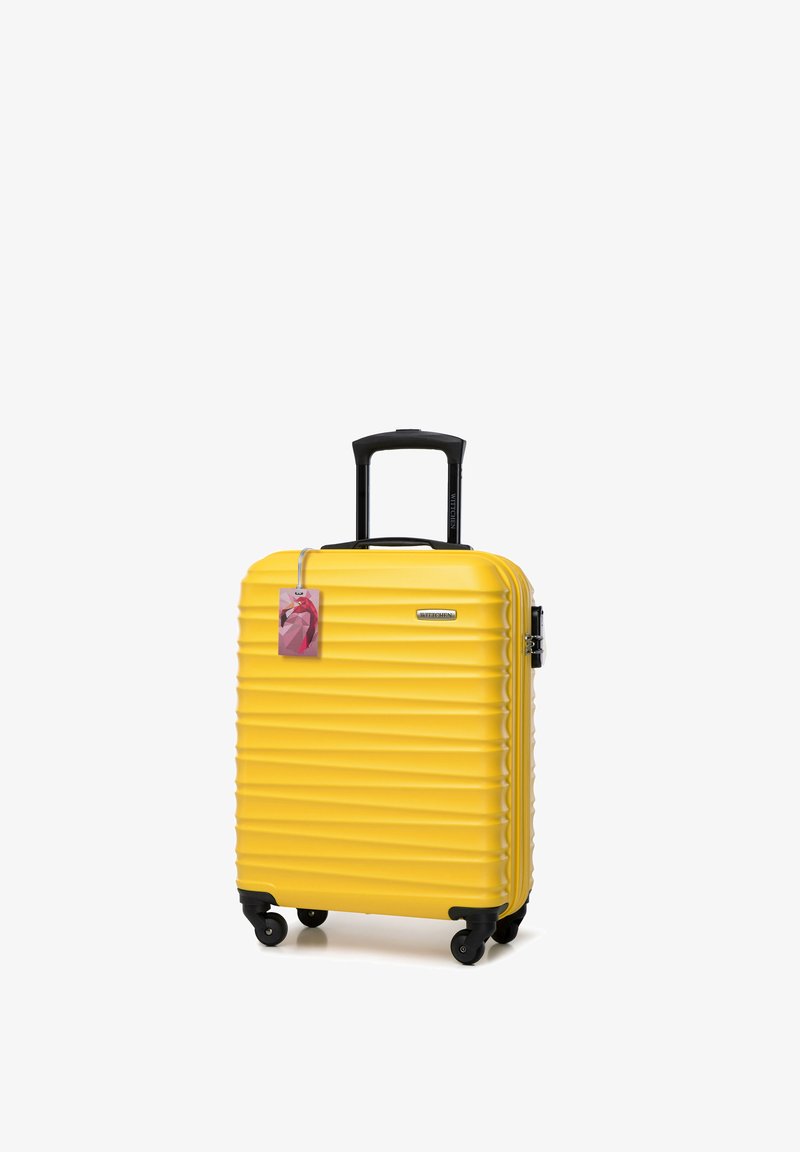 WITTCHEN SMALL SUITCASE WITH LUGGAGE TAG FROM ABS - Trolley - yellow