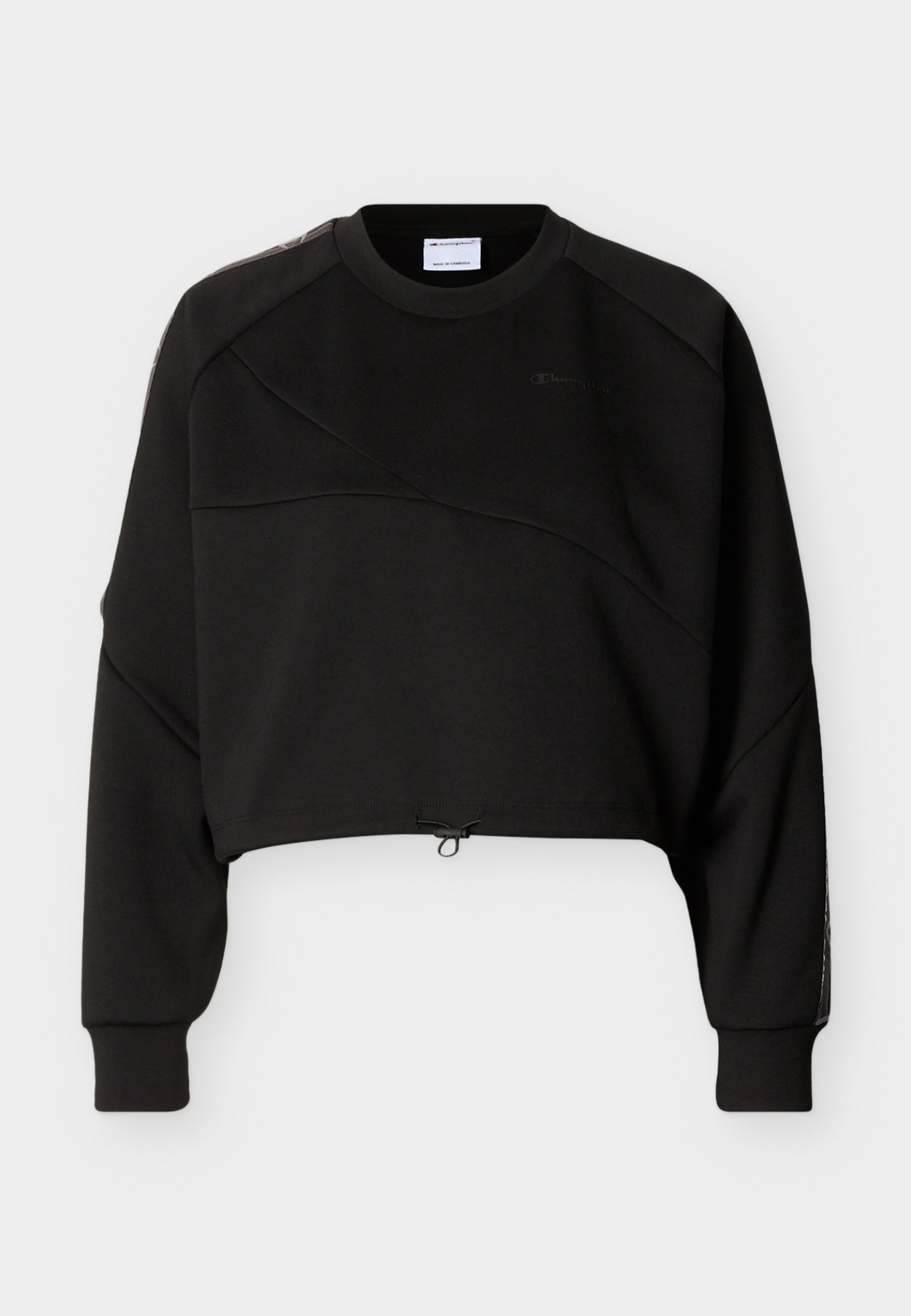 SPORTS INSPIRED CREWNECK WITH TAPE DETAILING