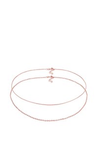 Roosakuldne choker kaelakee koosneb kahest soonest; üks on sile ja ümar, teine on helmestega. Sulgemiseks on ette nähtud homaariklamber.