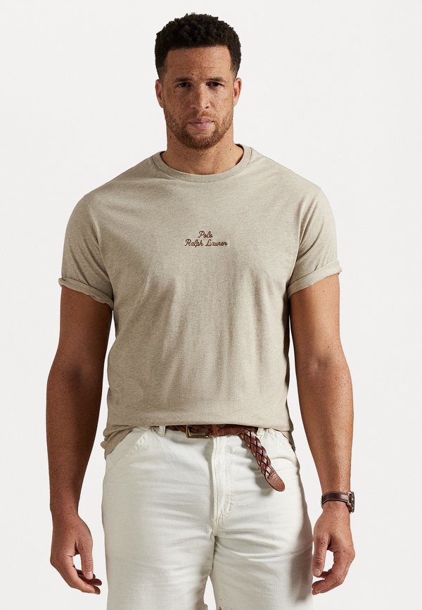 Print T-shirt - tuscan beige heather