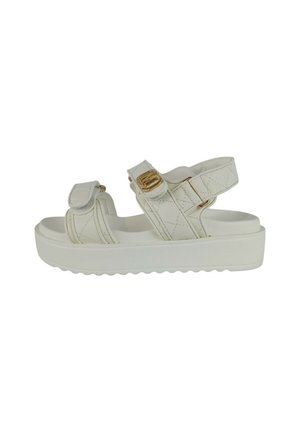 Sandali con plateau - white