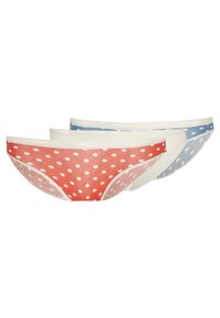 Não selecionado, nude/dark red/blue