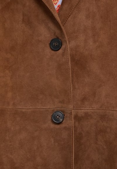 WEEKEND MaxMara OGGI - Giacca di pelle - terra