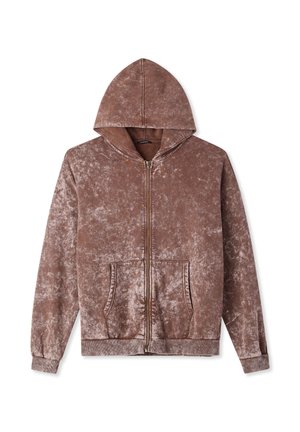 FANTASIA - Felpa con zip - marrone