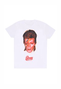 Henry Tiger - DAVID BOWIE ALADDIN SANE - T-shirt print - white Miniatuurafbeelding 1