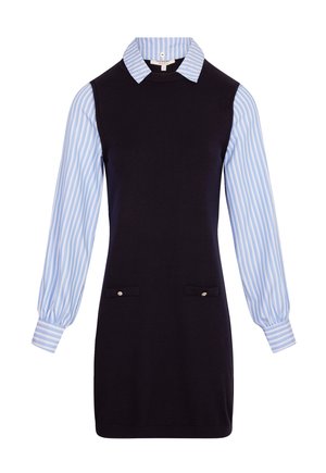 Morgan, MORGAN MORGAN FITTED SHORT KNIT DRESS - Strickkleid - bleu marine