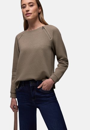 MIT ZIPPER - Pullover - braun