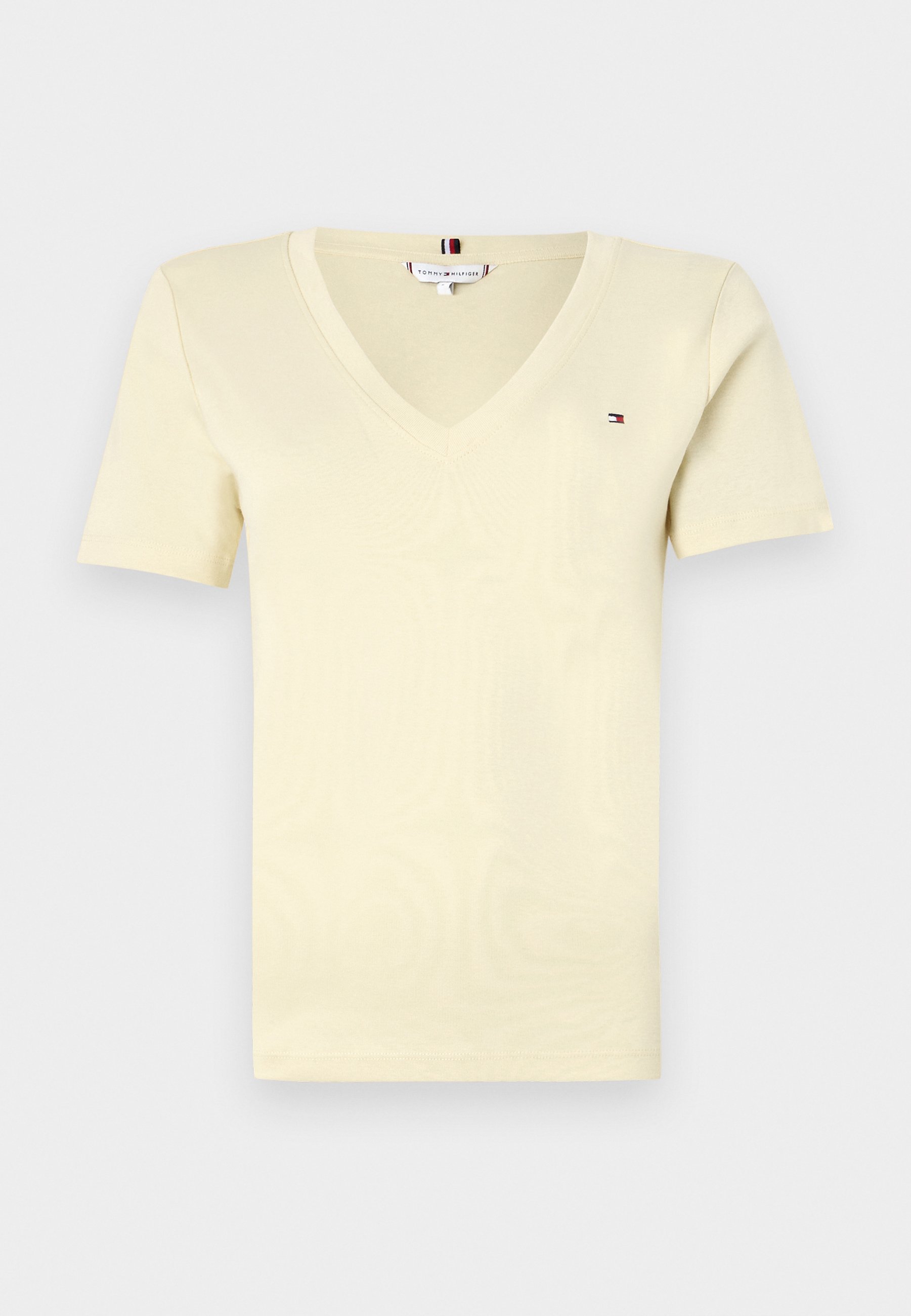 売れ筋商品|||トミー ヒルフィガー Tシャツ レディース トップス SLIM CODY  - Basic T-shirt - frozen custard Tommy Hilfiger SLIM CODY - T-shirt basic - frozen custard