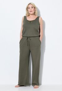 Ulla Popken Jumpsuit - olive grey