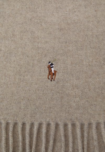 Polo Ralph Lauren FRINGE VIRGIN WOOL SCARF - Šal - oatmeal heather