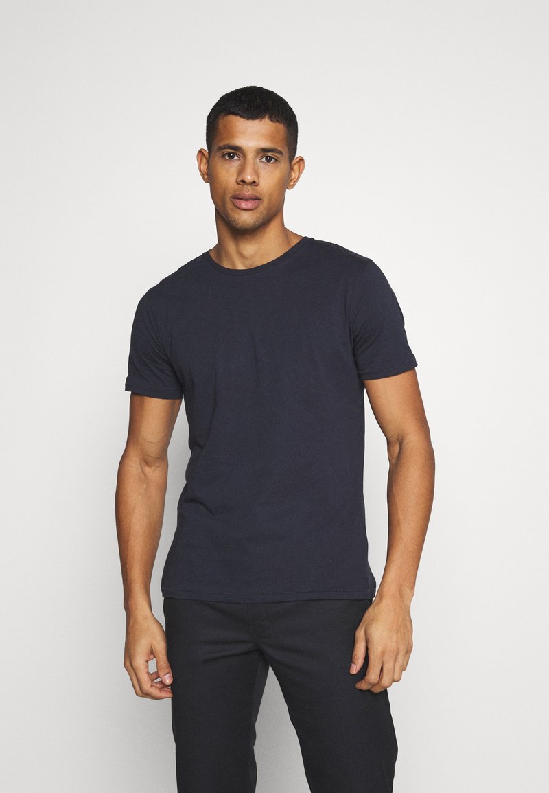 KnowledgeCotton Apparel ALDER TEE - T-shirt básica - dark blue