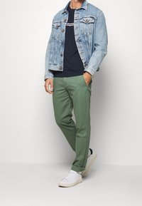 TOM TAILOR DENIM Triko s potiskem - dark blue