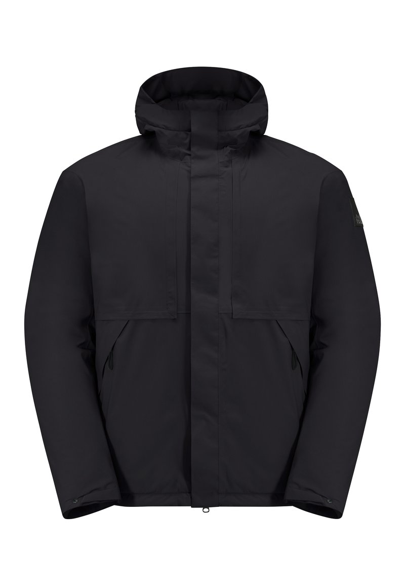 Jack Wolfskin Regenjas zwart