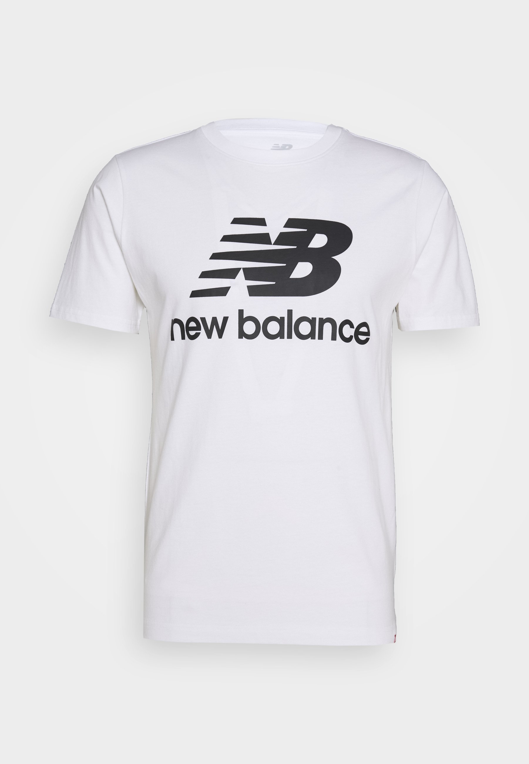 Frase Autorizar Escoger New Balance ESSENTIALS STACKED LOGO - Camiseta estampada - white/blanco -  Zalando.es