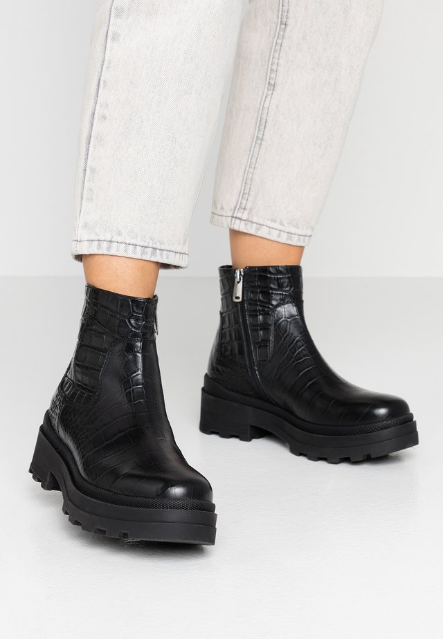 Botines con plataforma - miranda nero