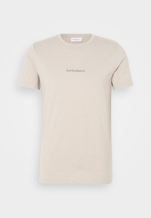 TEE - Print T-shirt - light stone melange3